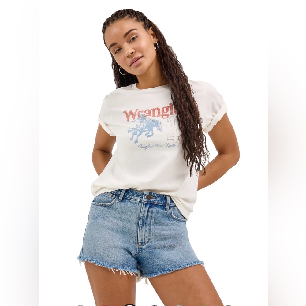 Wrangler Light Blue Denim Jean Shorts